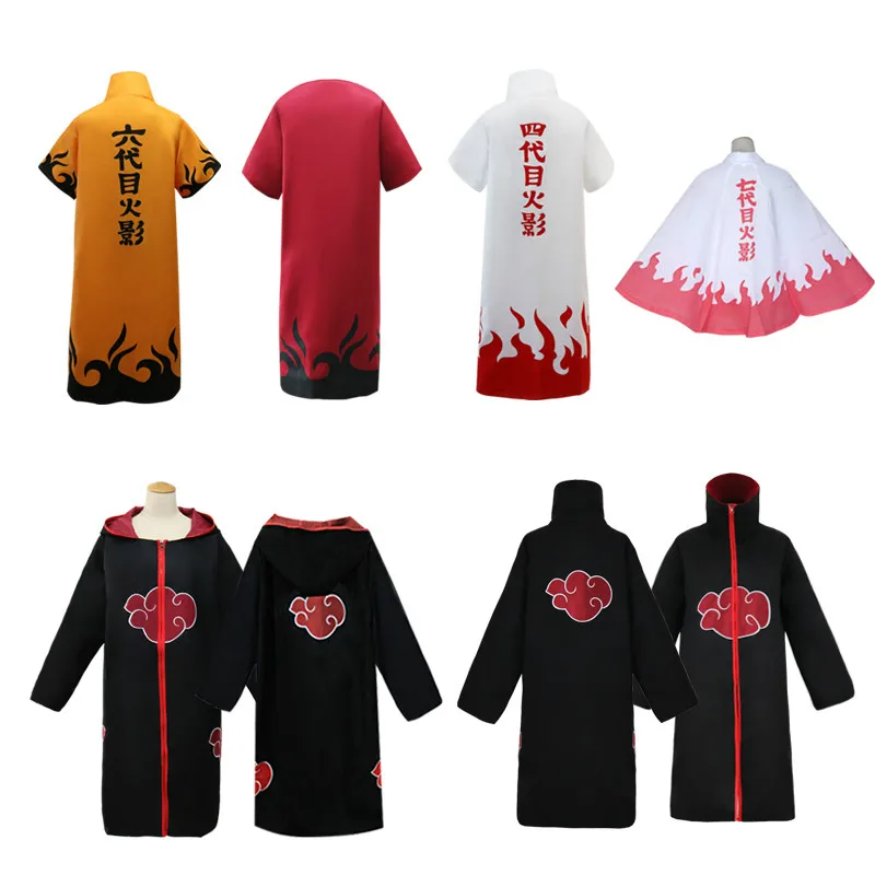 

Anime Naruto Akatsuki /Uchiha Itachi Cosplay Halloween Christmas Party Costume Cloak Cape
