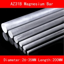 Diameter 26mm 30mm 35mm Length 200mm AZ31B Magnesium Bar Mg Metal rod diameter 5mm length 200mm tungsten copper alloy bar w80cu20 w80 tungsten bar spot iso certificate