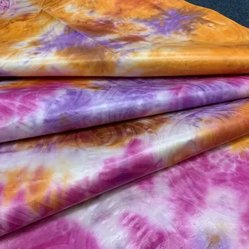 

2019 New Design African BAZIN riche fabric 5 yards Fashion tie-dyeing getzner fabric colorful cotton fabric for clothing LYZ-90