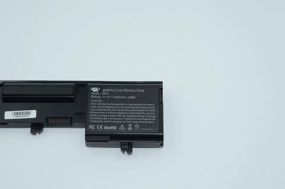 JIGU устройство замено ноутбука Батарея для Dell Latitude D410 Y5179 Y5180 Y6142 451-10234 312-0315 312-0314 6 ячеек