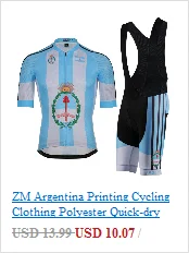 ZM австралийские велосипедные комплекты с коротким рукавом Одежда для велосипеда полиэстер дышащий для велоспорта рубашка брюки быстросохнущая велосипедная одежда