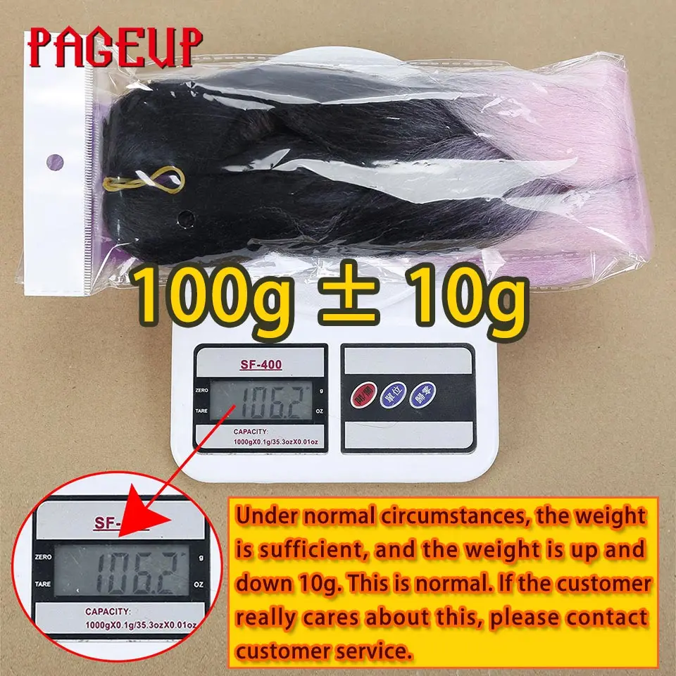 Pageup 24 Inches 105 Colored Synthetic Hair African Afro Jumbo Hair Braids Blue Pre Stretched Ombre Braiding Hair Extensions