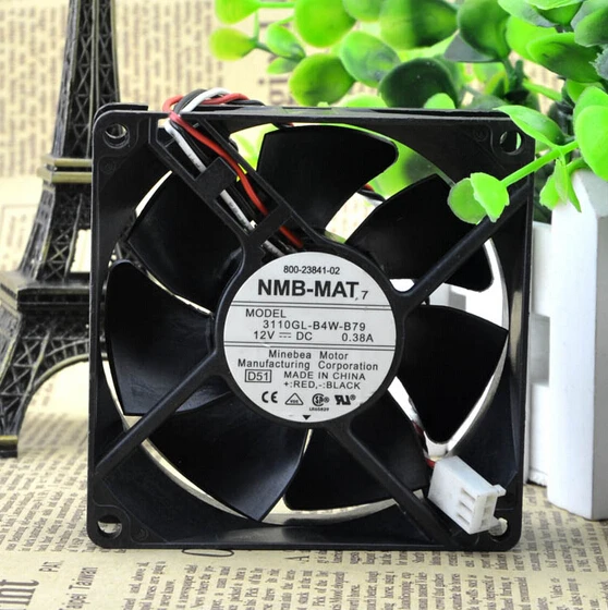 

3110KL-04W-B79 DC12V 0.38A 80*80*25 three line fan switch