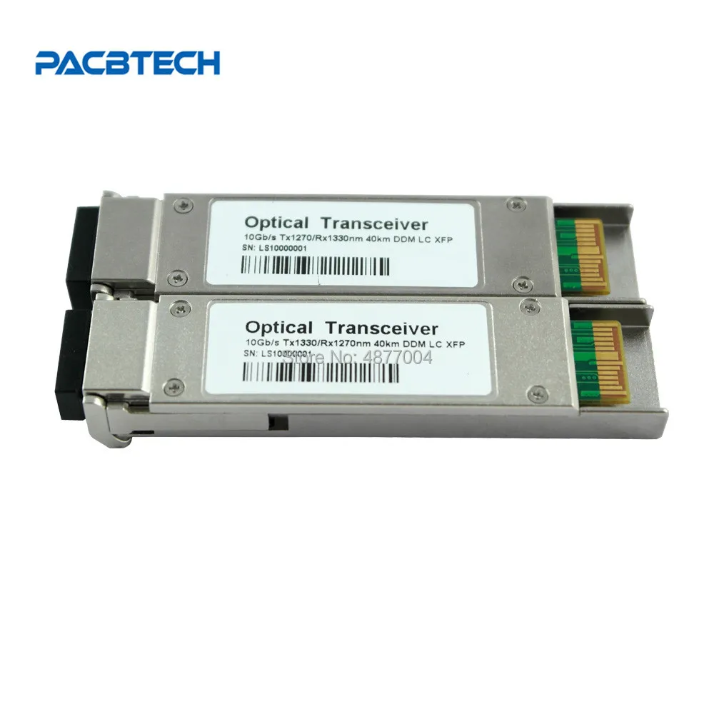 2 шт./1 пара 60 км BIDI 10G XFP SFP модуль Одномодовый одиночный волоконный полностью