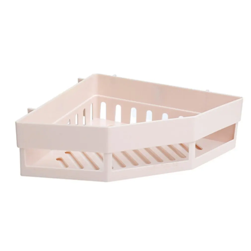 Punch-free Corner Shelf Bathroom Wash Rack Bathroom Seamless Wall-mounted Tripod Storage Rack