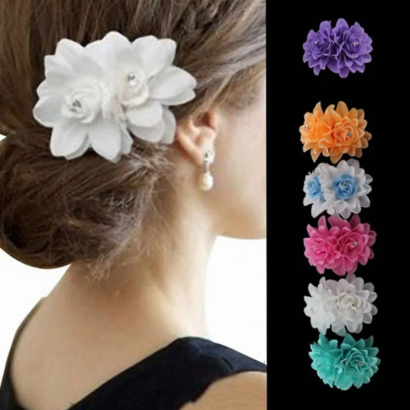 Hair clip flowers