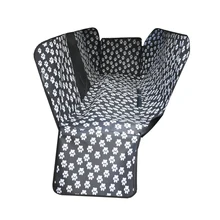 Накидка на автомобильное сиденье для животных с рисунком лапы, коврик для домашних животных, автомобильные чехлы для сидений, водонепроницаемый Оксфорд, задняя скамейка, сиденье для путешествий, переноски для всех автомобилей