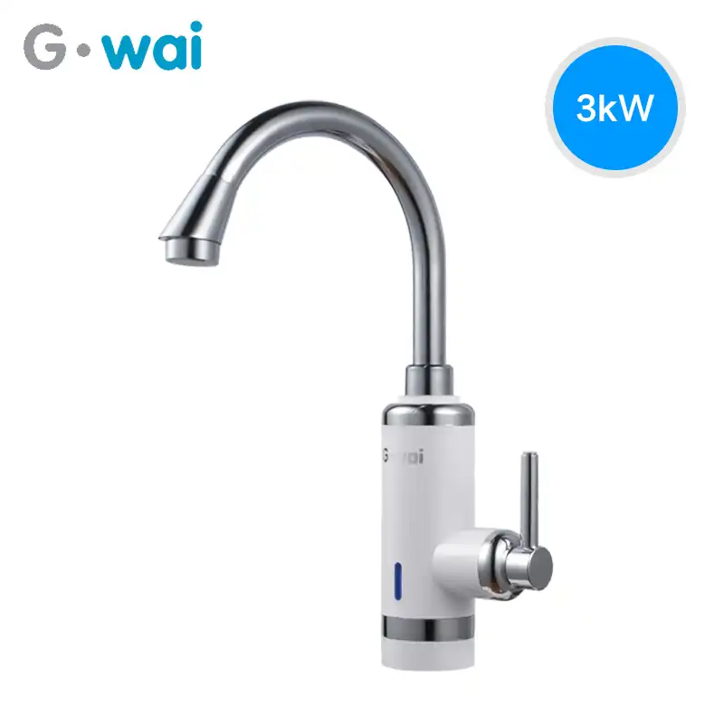 Tankless Water Heater Kitchen Faucet Tap Gold No Need Of Boiler Or