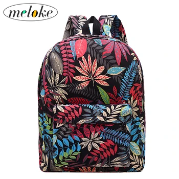 

Fashion Leaves Print Waterproof Backpack For Women Shoulder School Bags For Teenagers Shoes For Girls backbag Laptop Backpa M194