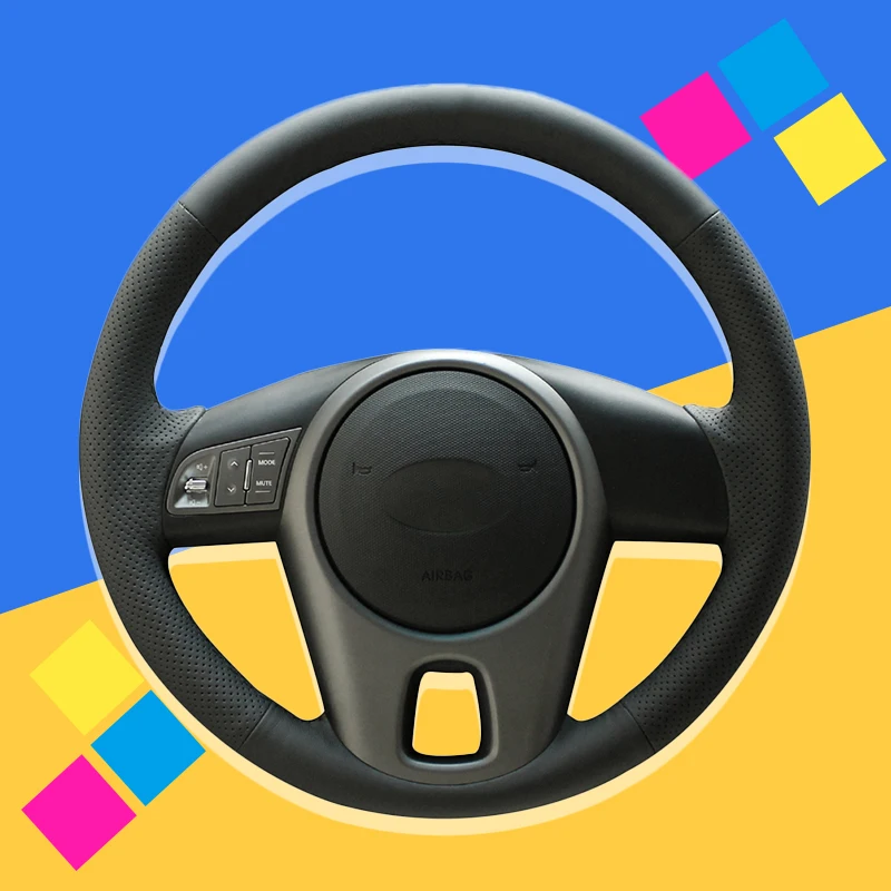 Оплетка на рулевое колесо для Kia Forte 2009 2014 Soul 2010 2013 Rio 2011 оплетка автомобиля сделай