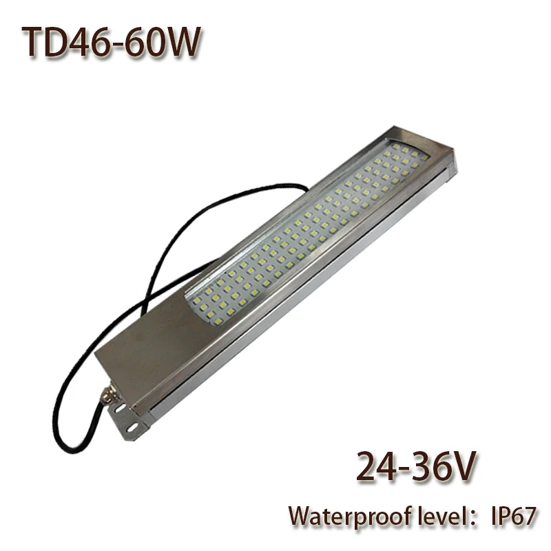 

HNTD 60W Led Panel Light 24V DC LED Metal work light CNC machine work tool lighting TD46 Waterproof IP67 Free shipping