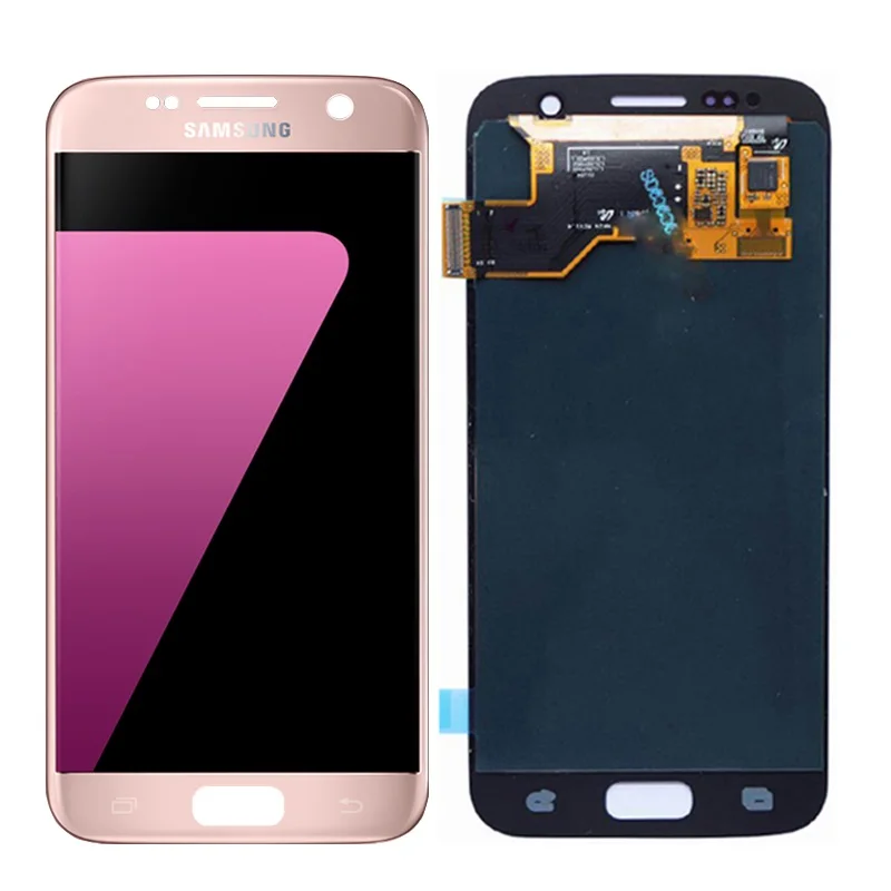 5,1 ''сменный для samsung Galaxy S7 G930 G930F G930FD SM-G930F ЖК-дисплей с сенсорным экраном дигитайзер Ремонт - Цвет: Pink