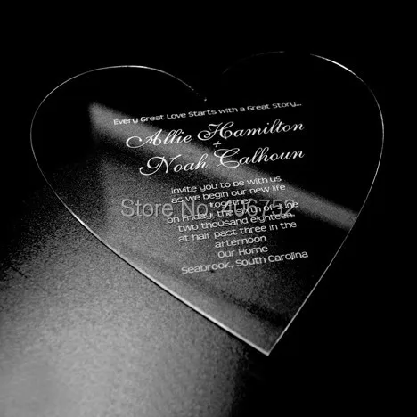 free shipping 25pcs custom printing acrylic clear glass hot sell attractive laser cut wedding suppl - 32328205156