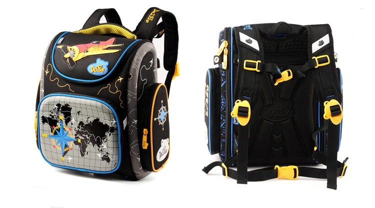 Delune Factory, школьные сумки с рисунком автомобиля для мальчиков и девочек, Мультяшные рюкзаки, детский ортопедический рюкзак, водонепроницаемый Mochila Infantil