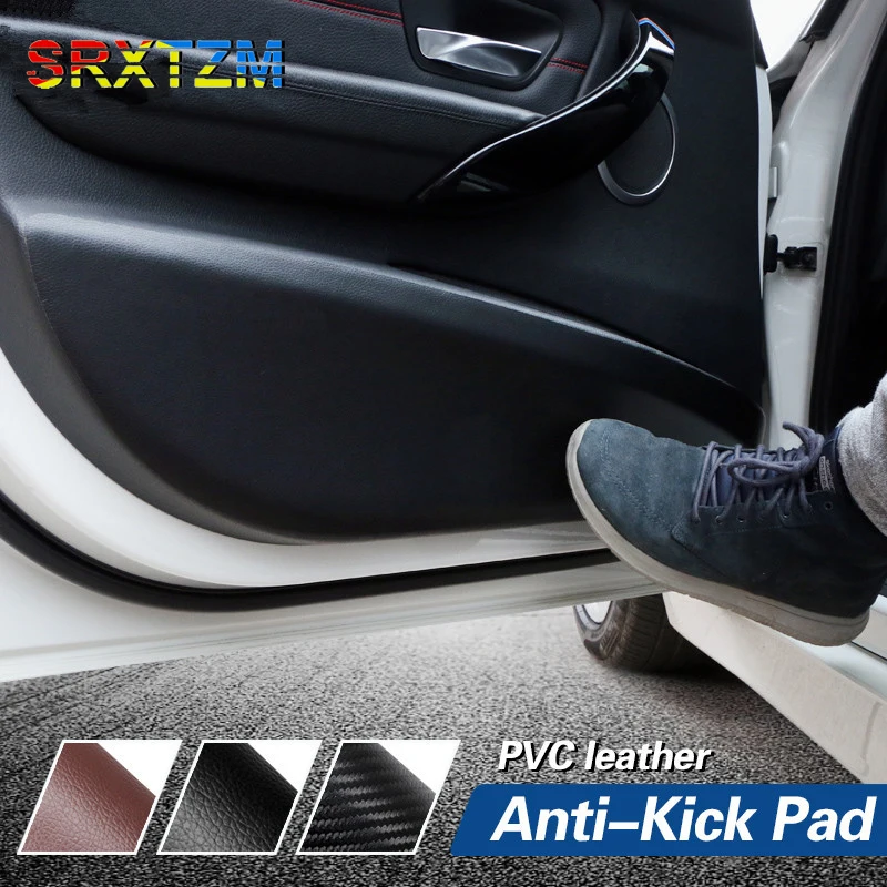 

SRXTZM Car Inner Door Styling Protector Side Edge Protection Pad Anti-kick Mats Cover Stickers For BMW E90 F30 F34 F10 4PCS/SET