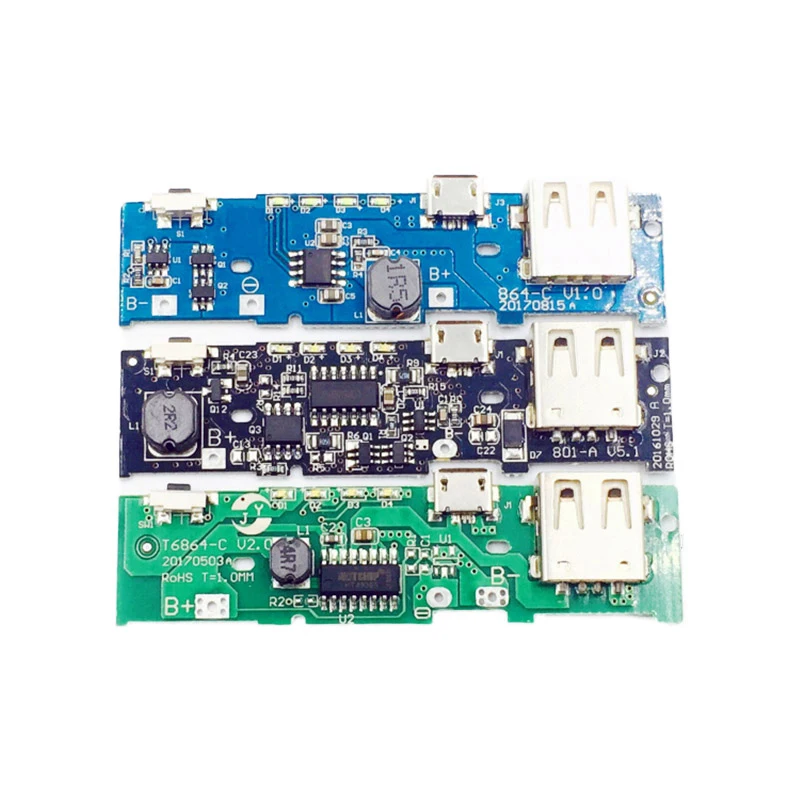 

5V 1A 2.1A Power Bank Charger Module Lithium Charging Step Up Boost Circuit Board 18650 Battery Shell Case DIY Kit For Xiaomi