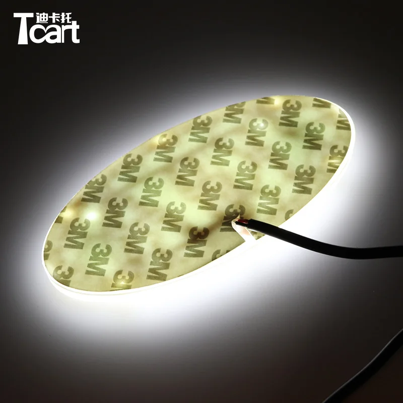 Pаспродажа Tcart 4D светодиодный передний значок стикер светильник светодиодный светильник 4D Логотип светильник эмблемы светодиодный для KIA k5 soul forte cerato ...