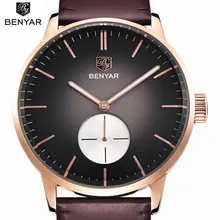 Мужские часы Топ бренд Роскошные спортивные часы мужские Benyar модные часы Мужские кварцевые часы мужские часы Erkek Kol Saati