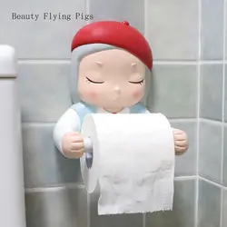 Креативный милый мультфильм мечта девушка форма Ванная комната гигиенический лоток Бесплатный удар бумажные полотенца в рулоне бумажная