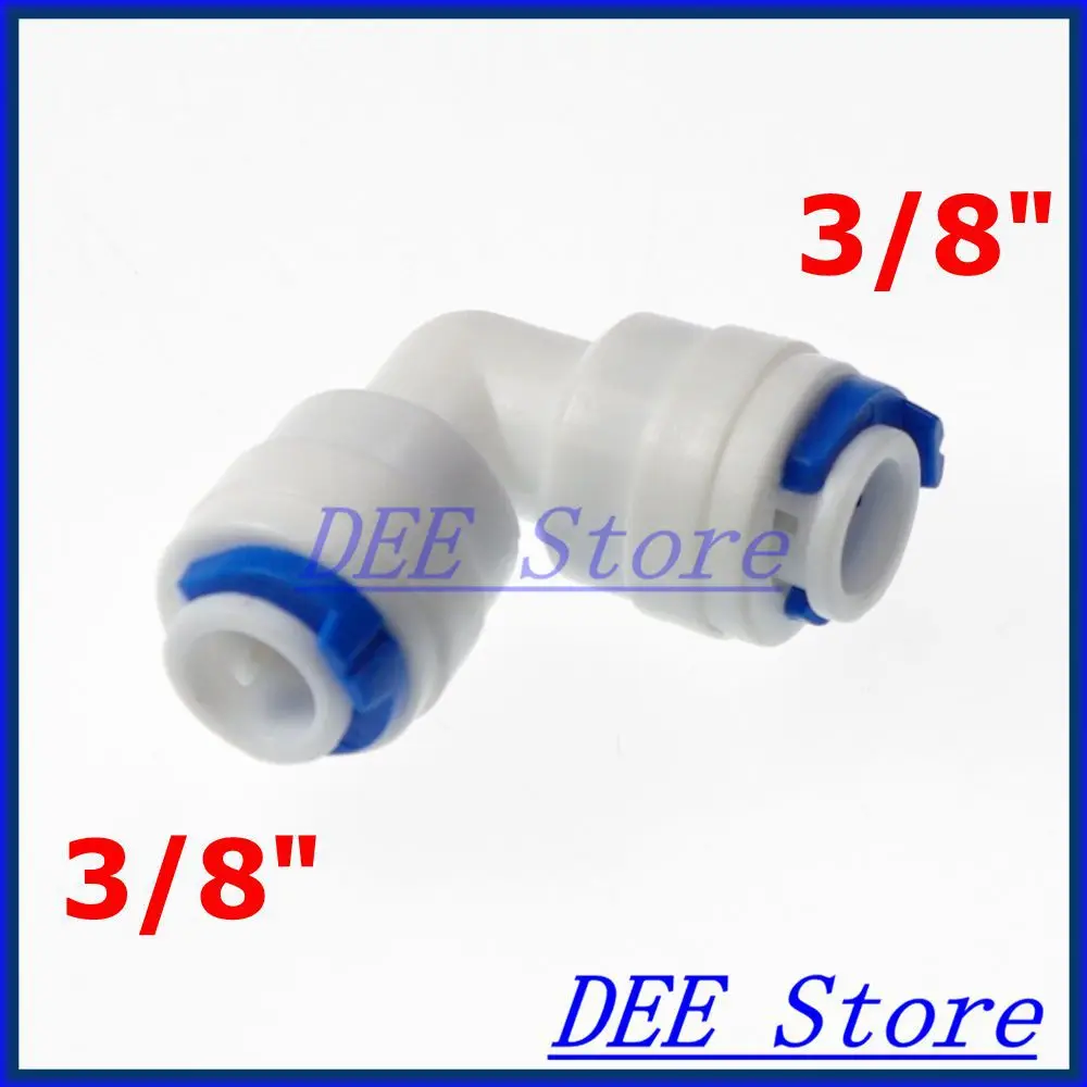 

3/8" OD Hose Elbow Connection Quick Connector RO Water Reverse Osmosis Aquarium System fittings