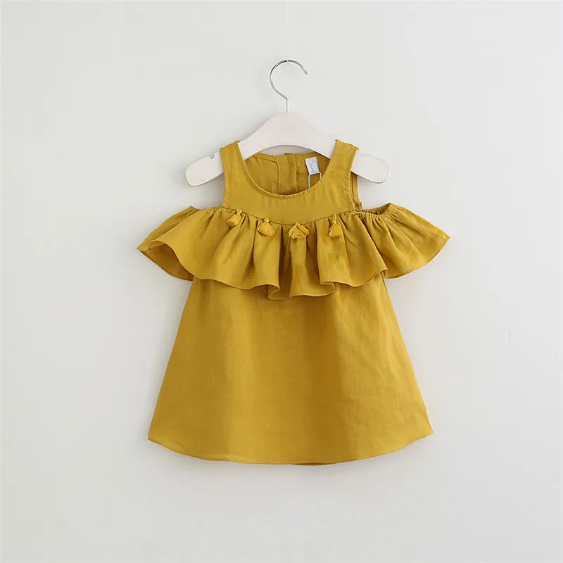 Verano de Algodón Niñas Blusa larga Camisas Hombro ruffles borla camisa para niñas Top 2 7y Niño niños ropa|blouse girl|blouse shirt girlgirls blouse - AliExpress