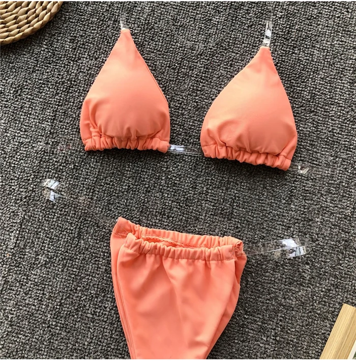 NewAsia Bikini 2019 Swimwear Women Beach Set  Sexy Beachwear Two Piece Set Thong Push Up Padded Bathing Set Summer Monokini