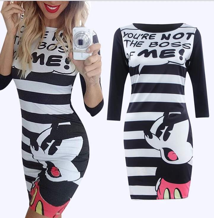 2016 font b Women b font Summer font b Dresses b font stripe Pattern Print font