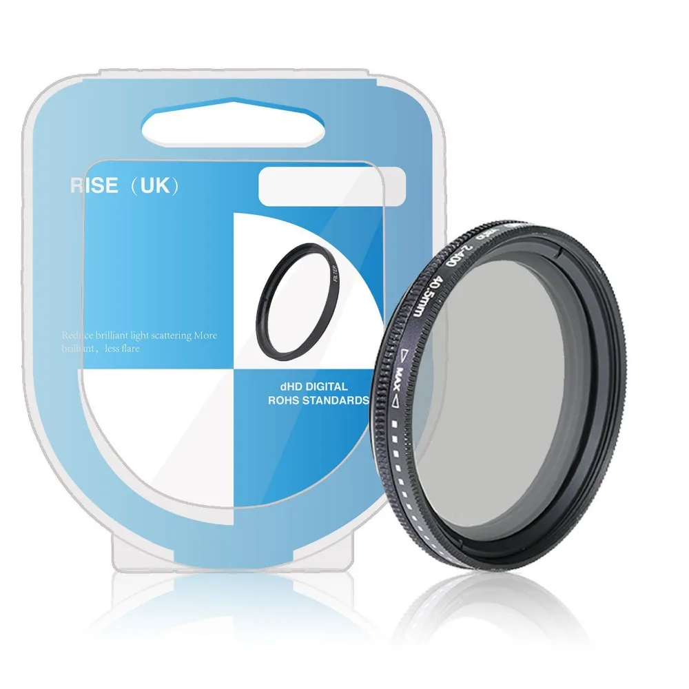 Camera Lens Filter ND 40.5mm 49MM 52MM 55MM 58MM Slim Adjustable ND2