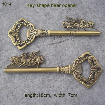 

Carriage+key antique wine opener bronze metal beer wine bottle opener for home /bar/hotel cerveja accessary 1014