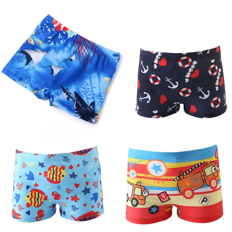 

Baby Boy Swimming Trunks monkey car fish print Cartoon Bathing Suit Children Swim Shorts Kids toddler Beach Swimwear pool shorts