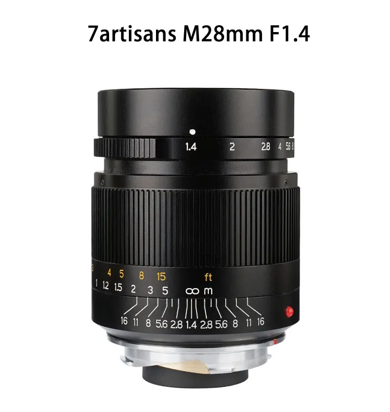 7artisans 28 мм F1.4 Большая диафрагма paraxial M-mount объектив для камер Leica M-M M240 M3 M5 M6 M7 M8 M9 M9P M10