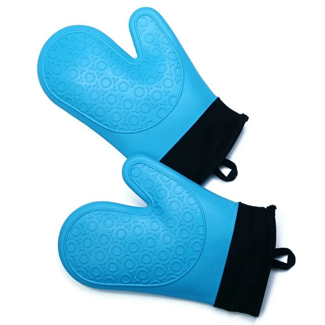 1pc Short Size Silicone Gloves Add Cotton Kitchen 1pc Short Size Silicone Gloves Add Cotton Kitchen Bbq Heat Resistant