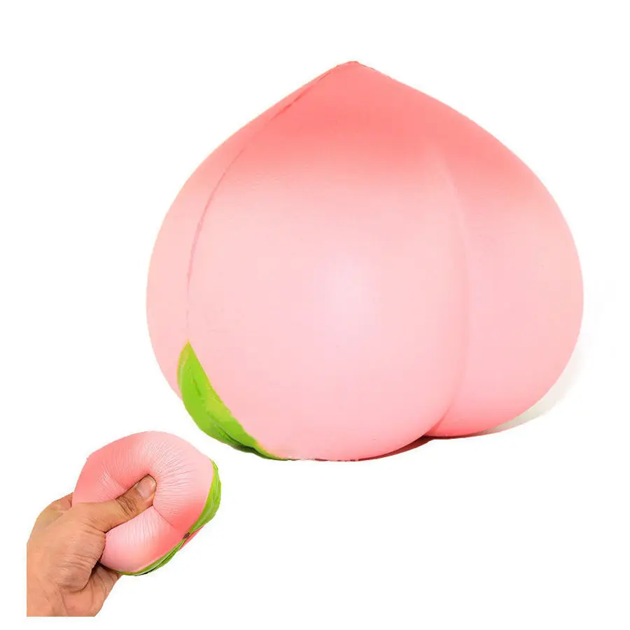 squishy mesh ball 1PCS New Mochi Phone Strap Colossal Pink Peach Squishy Slow Rising Cream Scented Kids Toy Christmas Gift Present stress relieving ball