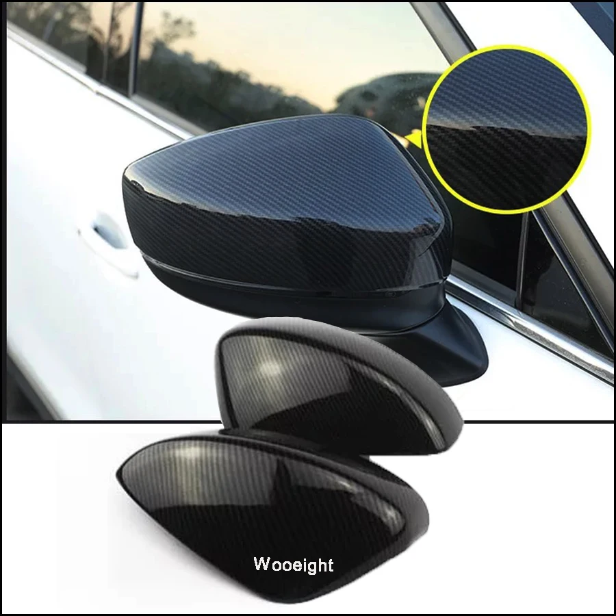 2Pcs For Mazda CX-5 CX5 2017 2018 Sport Carbon Fiber Door Side Rearview Mirror Cover Trim Decoration Frame (3)