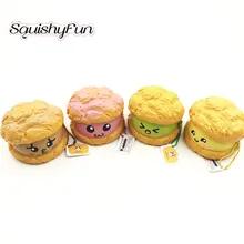 20 шт./партия,, мягкий крем-пуф, медленно поднимается, Kawaii Jumbo, подвеска для мобильного телефона, ремни, мультфильм, сжимаемые игрушки для детей