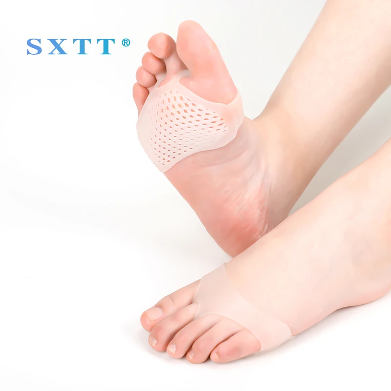 SXTT الأزياء إدراج جديد سيليكون هلام اكسسوارات الأمامية منصات تنفس لينة حامي مطاطا الألم الإغاثة نعل