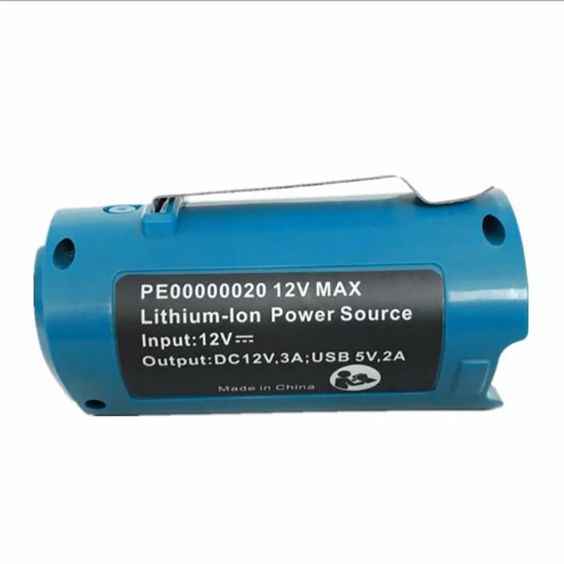 

GTF 12V Max Power Source USB DC converter adapter fit for Makita BL1013 BL1020 rechargeable battery charging for LED light phone