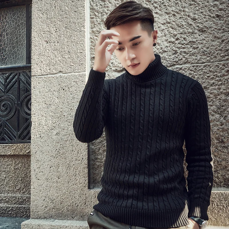 Sweaters Mens Pullovers Warm Thick Knitwear Mens Sweater EDA006