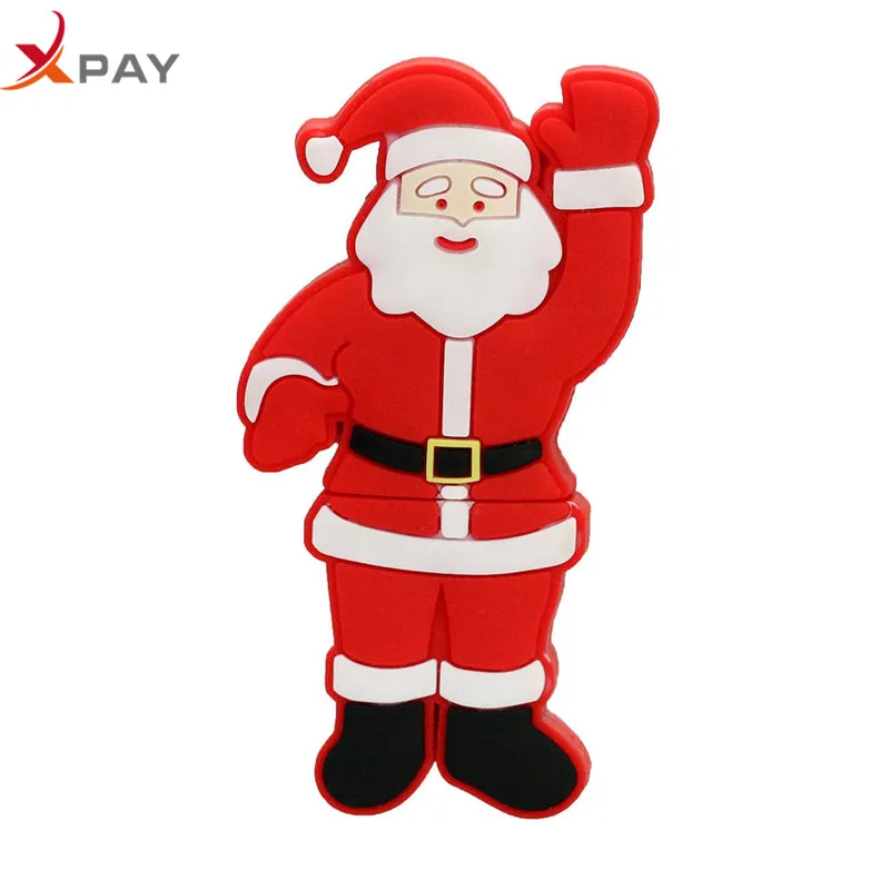 

usb flash drive Silicone 128GB pendrive 32gb 2.0 usb stick creativos Santa Claus pen drive 64GB 8GB 4GB Christmas Series cle usb