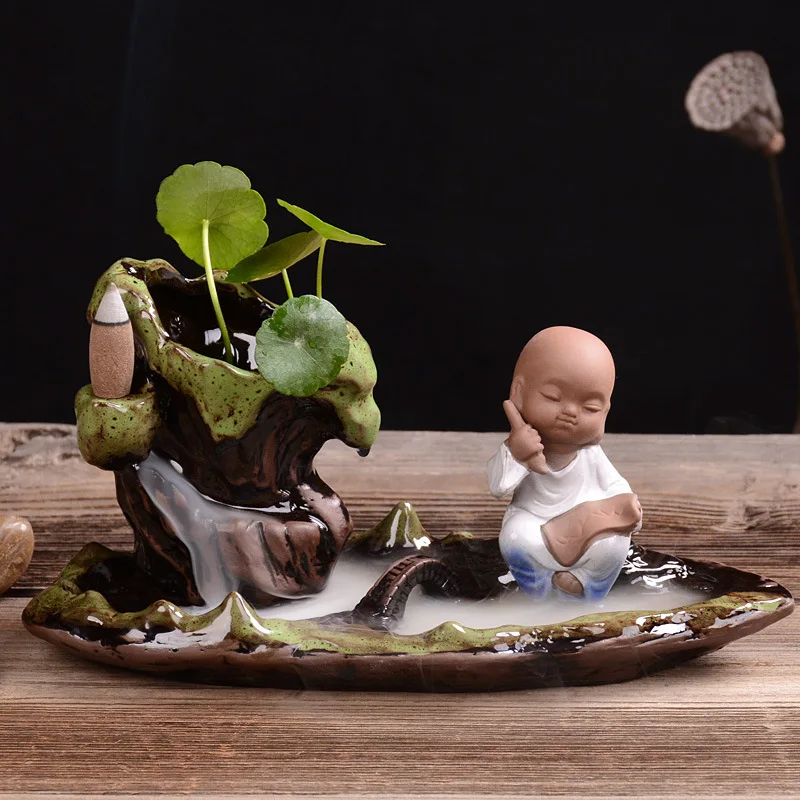 

2019 Real Humidifier Incenso Decoration, Imitation Of Antique Money, Small Monk Office Household Aromatherapy Stove Wholesale