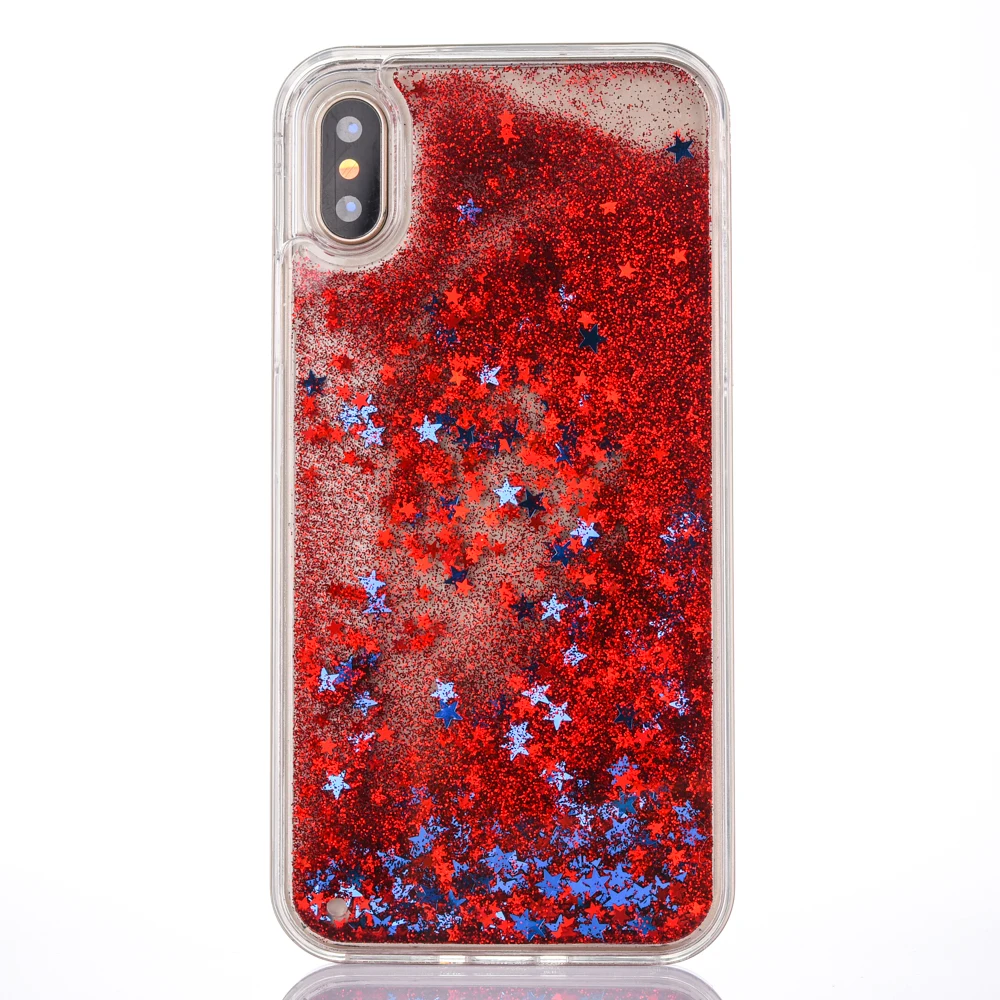 Для iPhone 5S SE 6s 7 8 Plus X Xs Max Xr новая заводская цена жидкий зыбучий песок блестящая