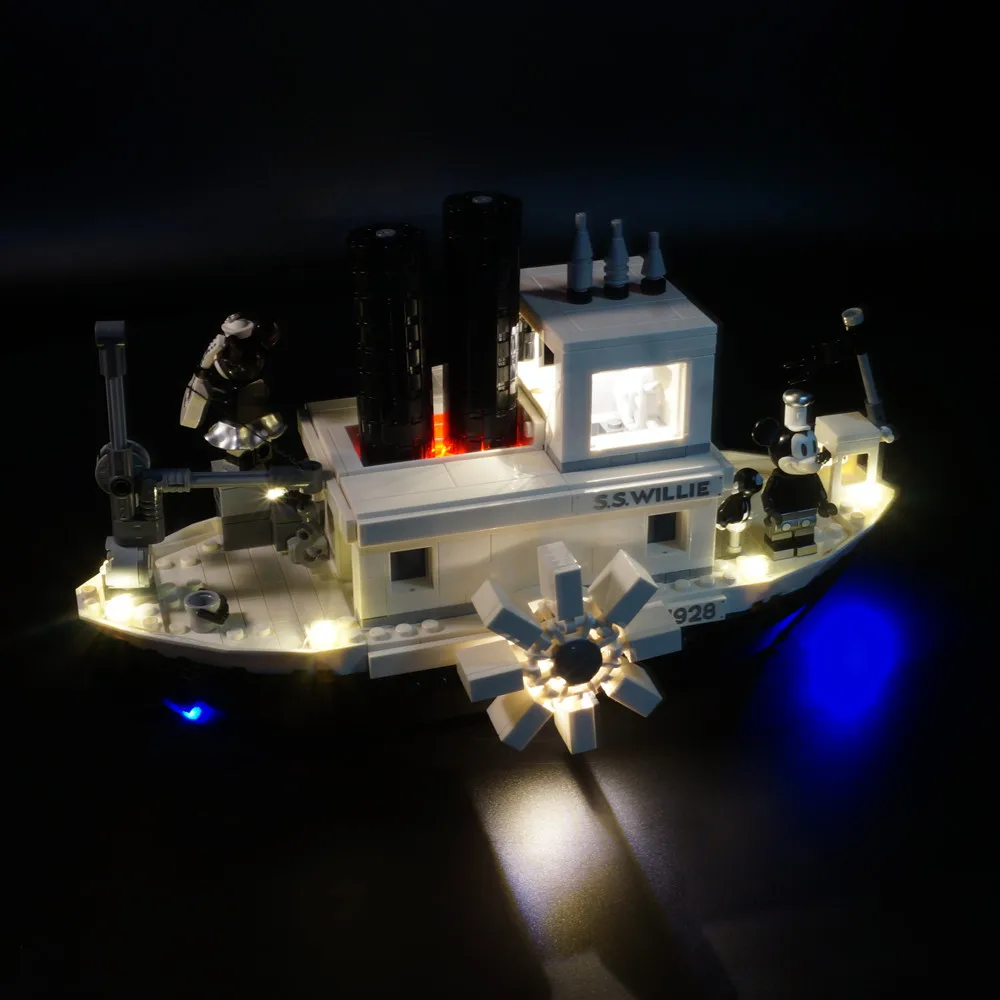 Cena Kyglaring zestaw oświetlenia LED (tylko światła) dla lego 21317 Willie parowiec