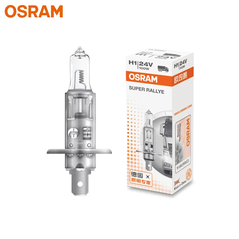

OSRAM Truck H1 24V 100W 62241 P14.5s Super Rallye OFF ROAD Head Light Fog Lamp Bulb More Bright (Single)