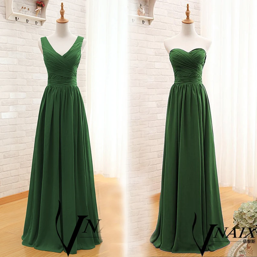Bw628 Elegant Chiffon Black Bridesmaid Dresses 2017 Customized V Bw628 Elegant Chiffon Black Bridesmaid Dresses 2017 Customized V Neck Women Maxi Dress Two Styles Wedding Guest In From