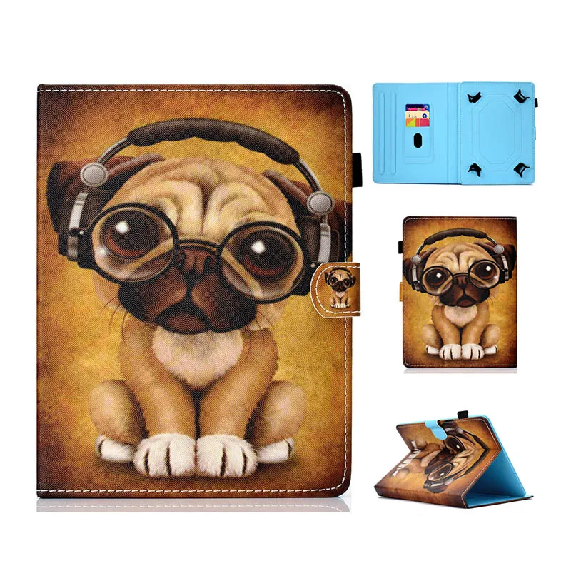 Universal Cover For Lenovo IdeaTab TAB 2 A7-30A7-20A7-10A3300A3500A1000A3000S5000 7 inch Tablet Printed PU Leather Case with Card Slots (1)