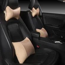 Моющаяся подушка для шеи в автомобиль Автомобильная подушка под поясницу подушка для поддержки поясницы кожаные автомобильные подушки сиденья Нижняя задняя подушка автомобильные аксессуары