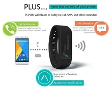 SURMOS I5 Plus Smart Bracelet Bluetooth 4.0 Waterproof Touch Screen Fitness Tracker Health Wristband Sleep Monitor Smart Watch