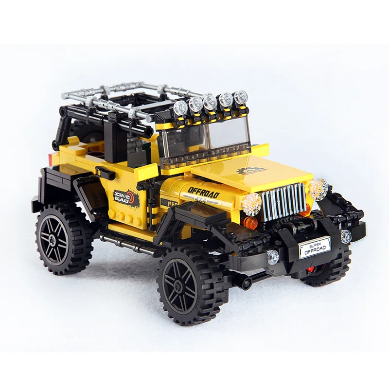 

610pcs Offroad Adventure Set Building Blocks Car Series Bricks Toys For Kids Educational Kids Gifts Model Compatible Legoings
