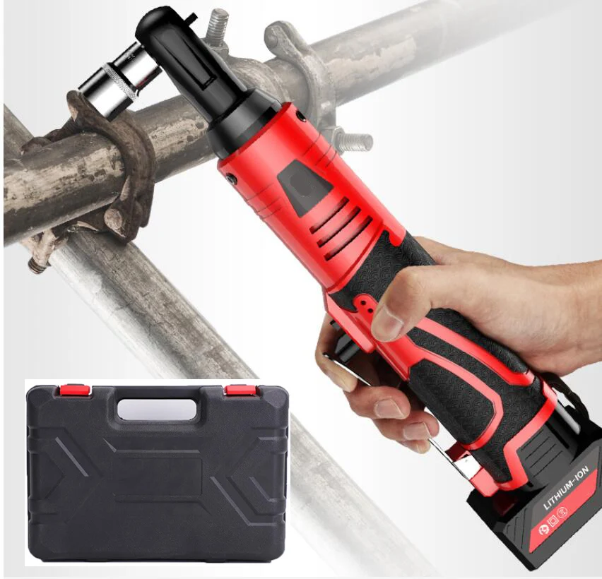 

Electric Ratchet Wrench 26V Cordless Impact Wrench Rechargeable Lithium-Ion Battery Led Working Light Electric Wrench Power Tool