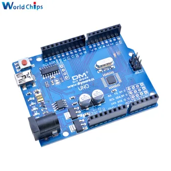 

UNO R3 ATmega328P ATmega328 CH340 CH340G Mini USB Board Microcontroller CH340 Replace ATmega16U2 Without USB Cable ONE